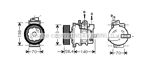 AVA QUALITY COOLING Kompresors, Gaisa kond. sistēma AIK273